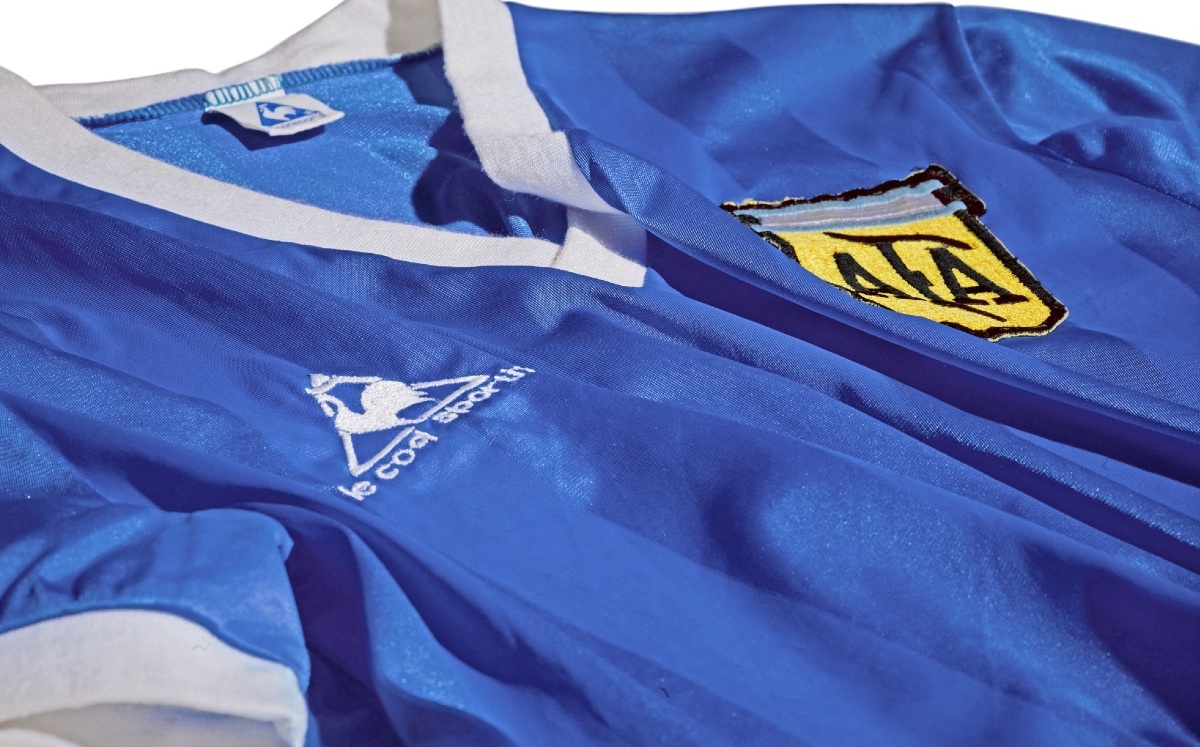 Playera de Maradona de la Mano de Dios