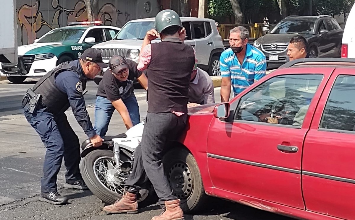 El accidente ocurrió en a colonia San Miguel Chapultepec. | César Velázquez