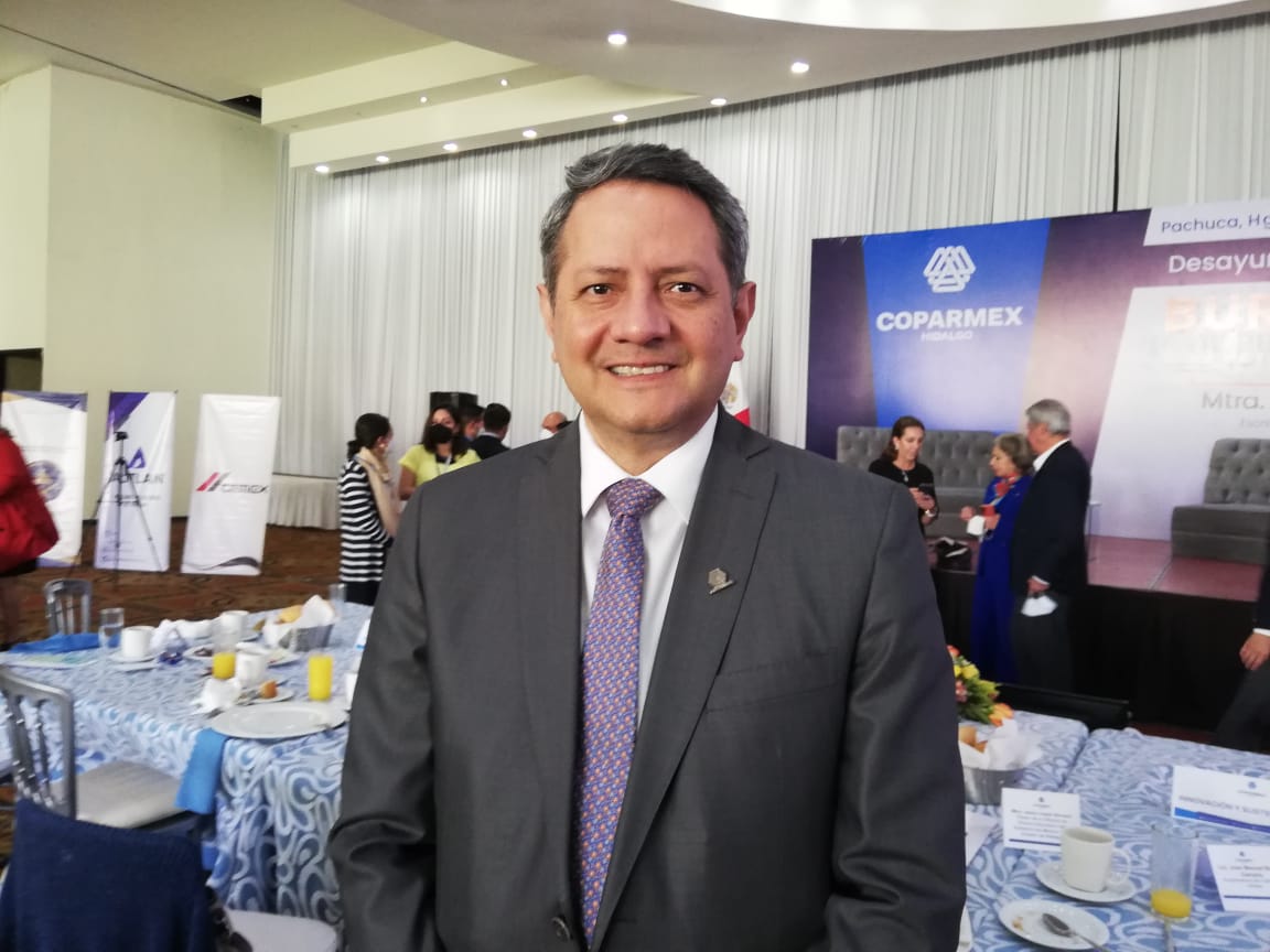 Alberto Paredes Dueñas, presidente de la Coparmex Hidalgo