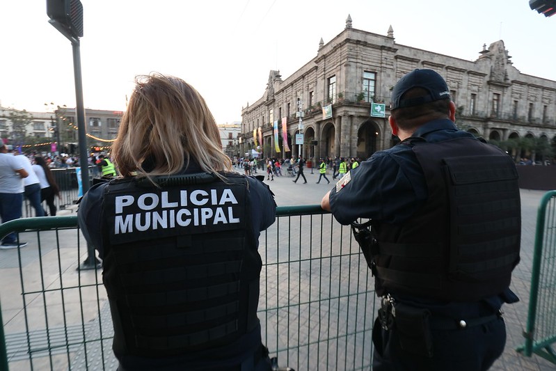 Alistan operativo en el centro de Guadalajara durante visita a los siete Templos. (Cortesía)