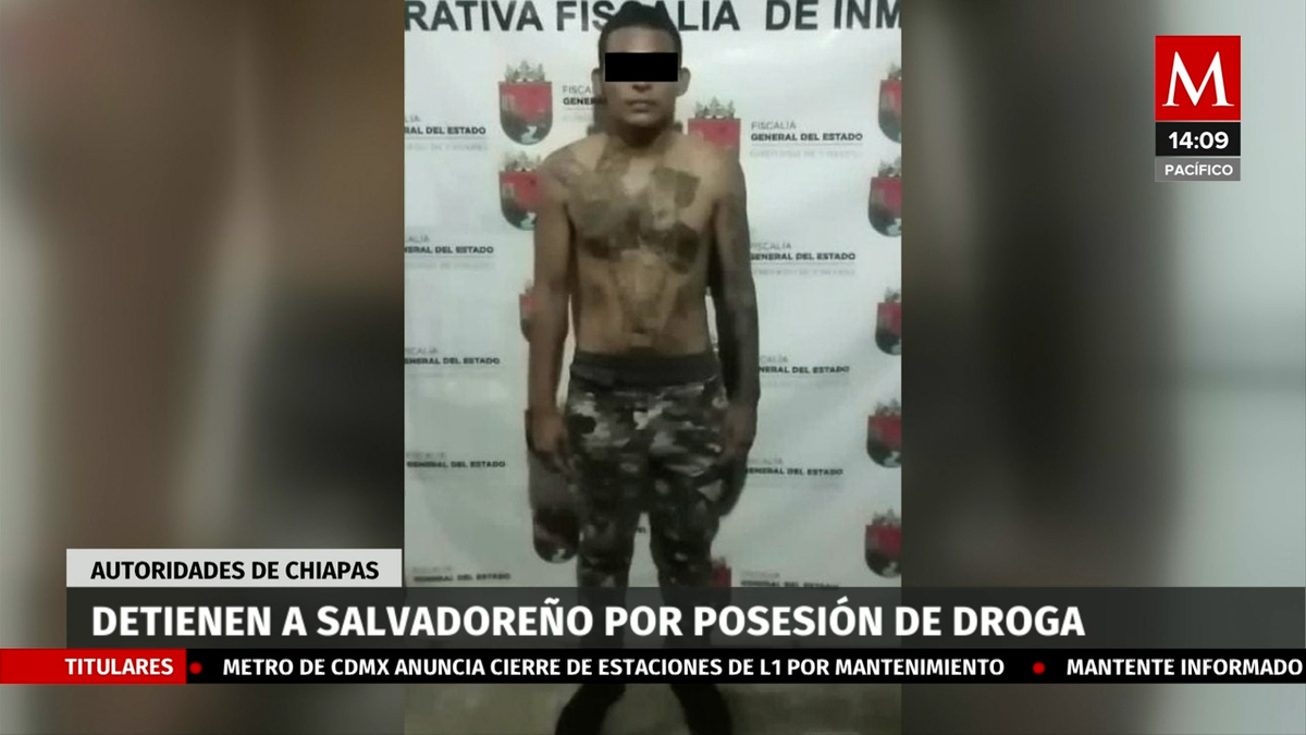 Detienen a presunto pandillero de origen salvadoreño en Chiapas