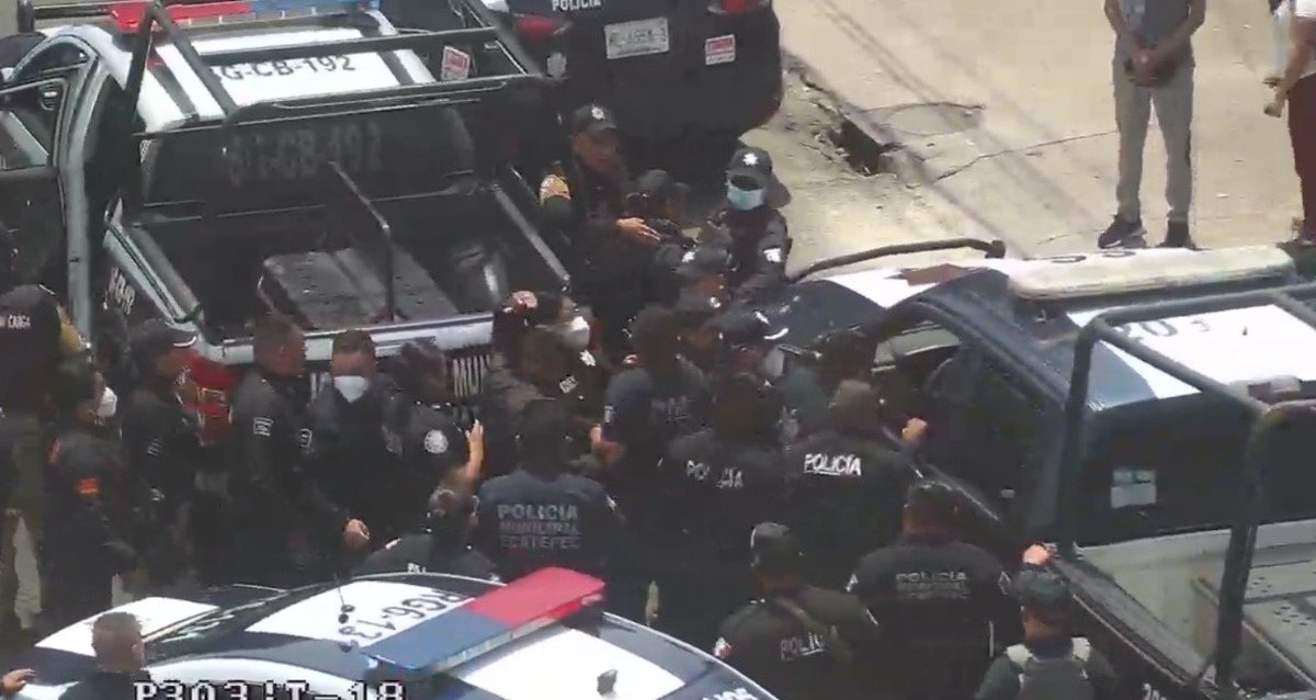 El incidente se registró alrededor de las 15:00 horas de este jueves.