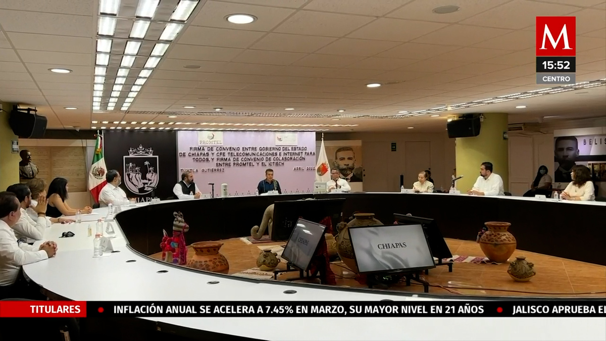 Firman convenio “Internet para todos” en Chiapas