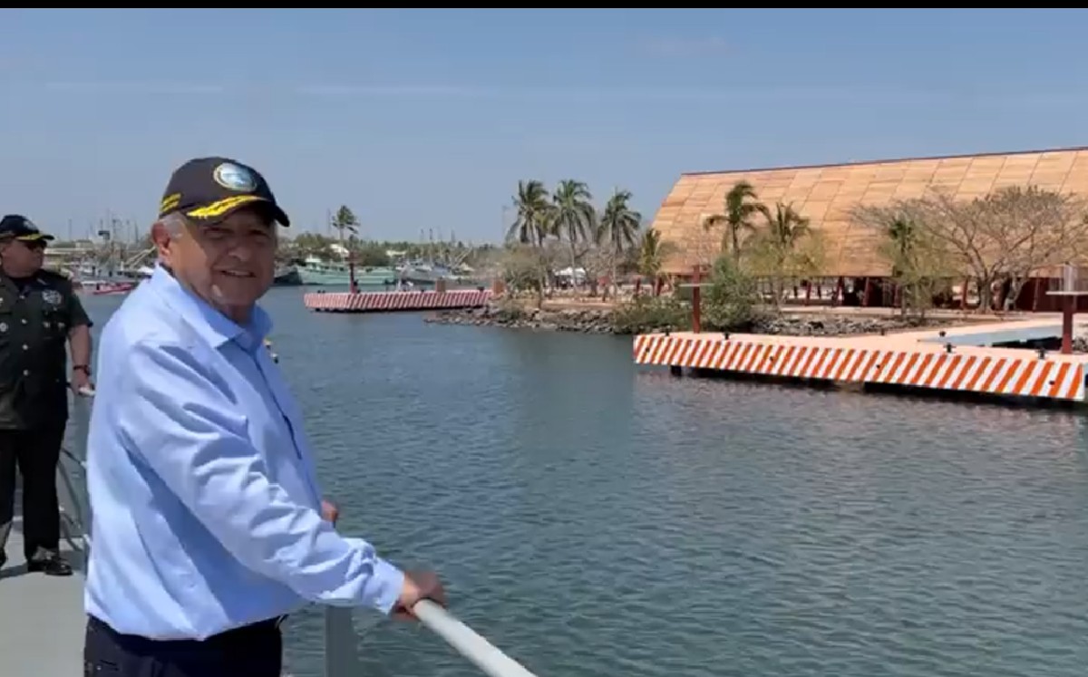 AMLO en las Islas Marías. (Captura)