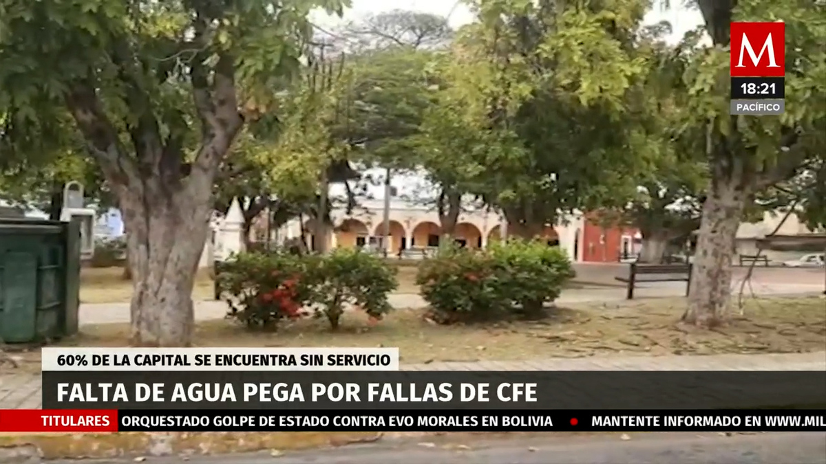 60% de la capital campechana sin agua