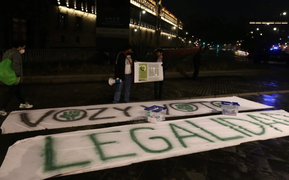 Los estudiantes del CIDE piden ser atendidos por AMLO. | Octavio Hoyos