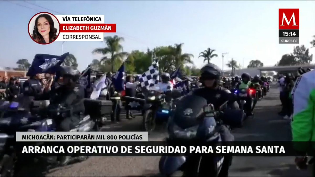 Inicia operativo de Semana Santa en Michoacán
