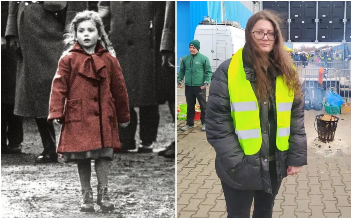 Oliwia Dabrowska, actriz de 'La lista de Schindler', ayuda a refugiados ucranianos