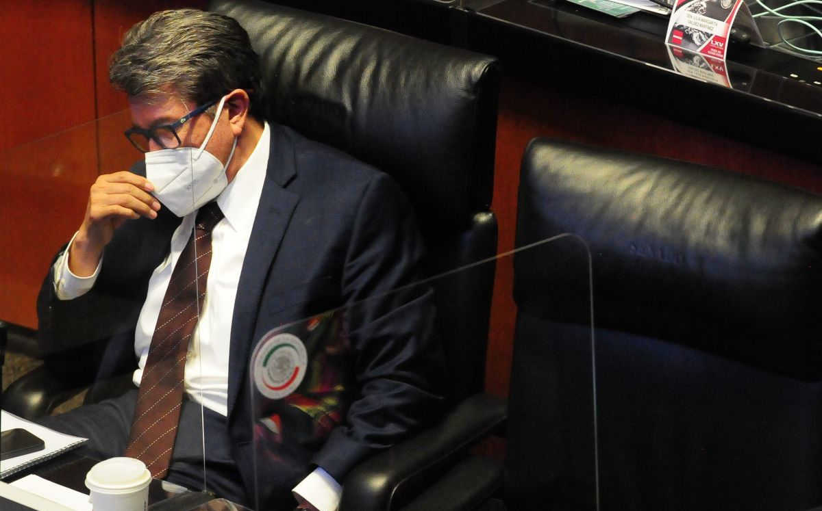 Ricardo Monreal, coordinador de Morena, durante una sesión ordinaria en el Senado. | Cuartoscuro