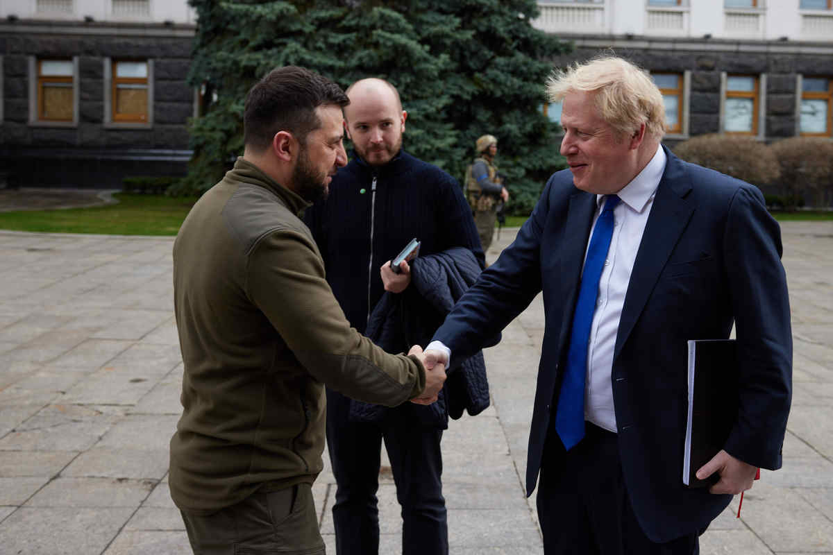 Boris Johnson se reúne con Zelenski en visita sorpresa a Ucrania | Twitter @BorisJohnson