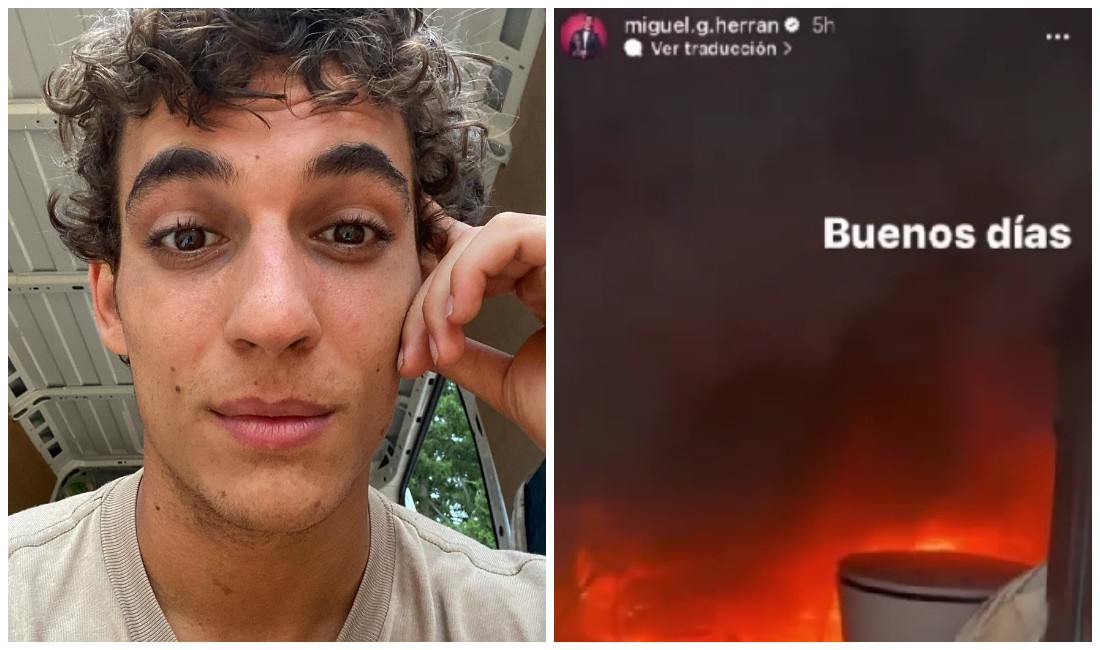 El actor mostró cómo quedó su casa tras incendio (Instagram).