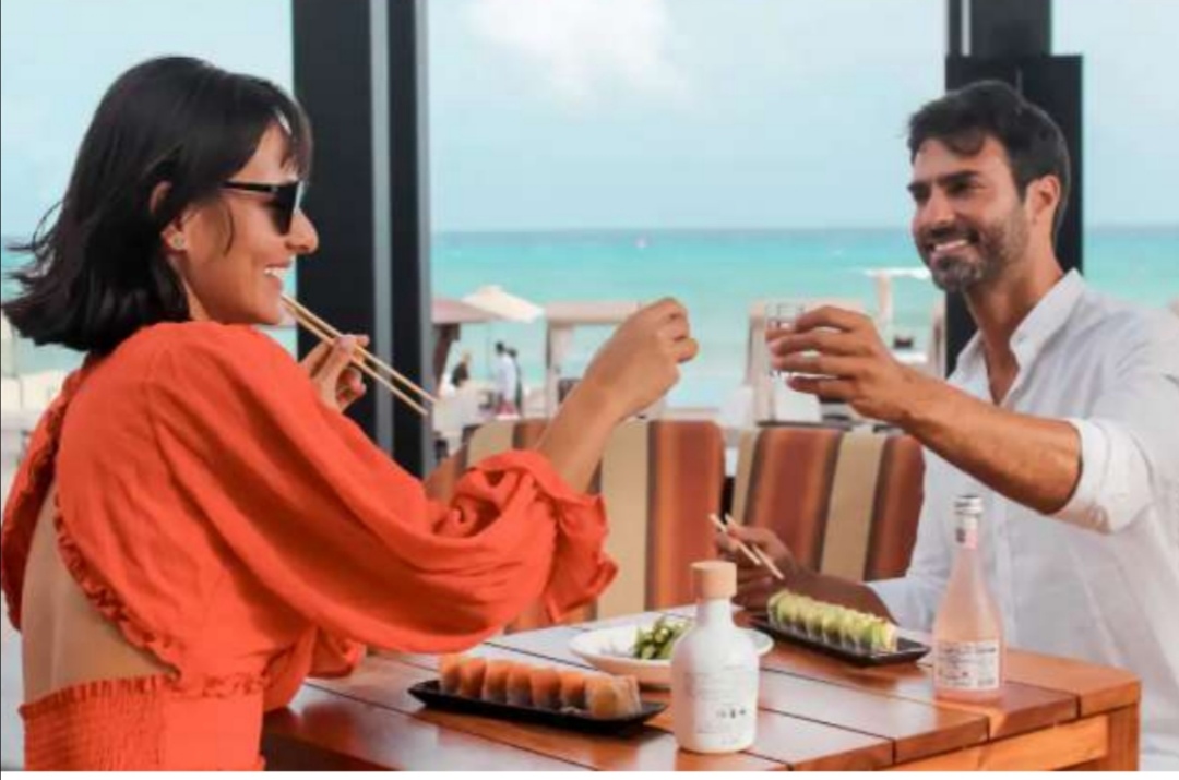 El sushi y la playa parte de ls gran propuesta. Especial
