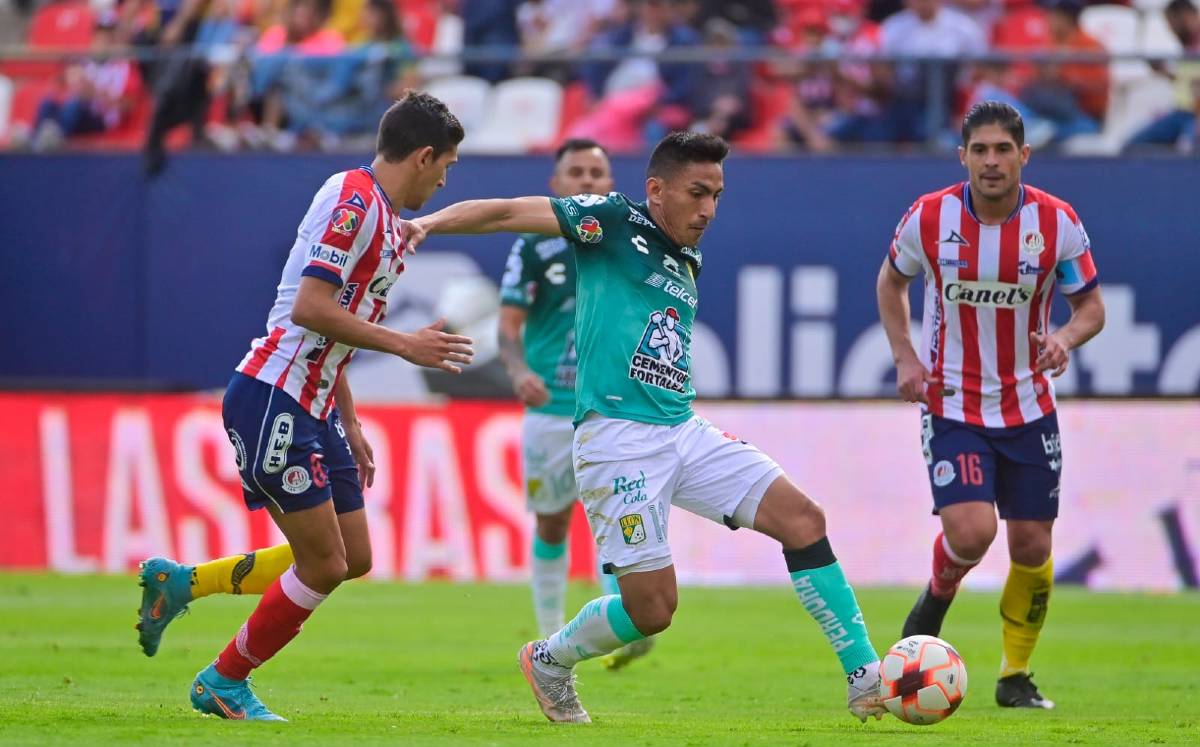 El León cayó en casa de el Atlético San Luis.-