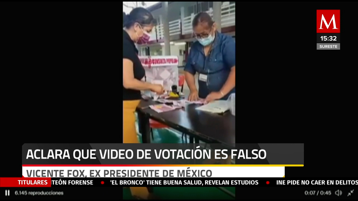 Aclaran que video de votación es falso