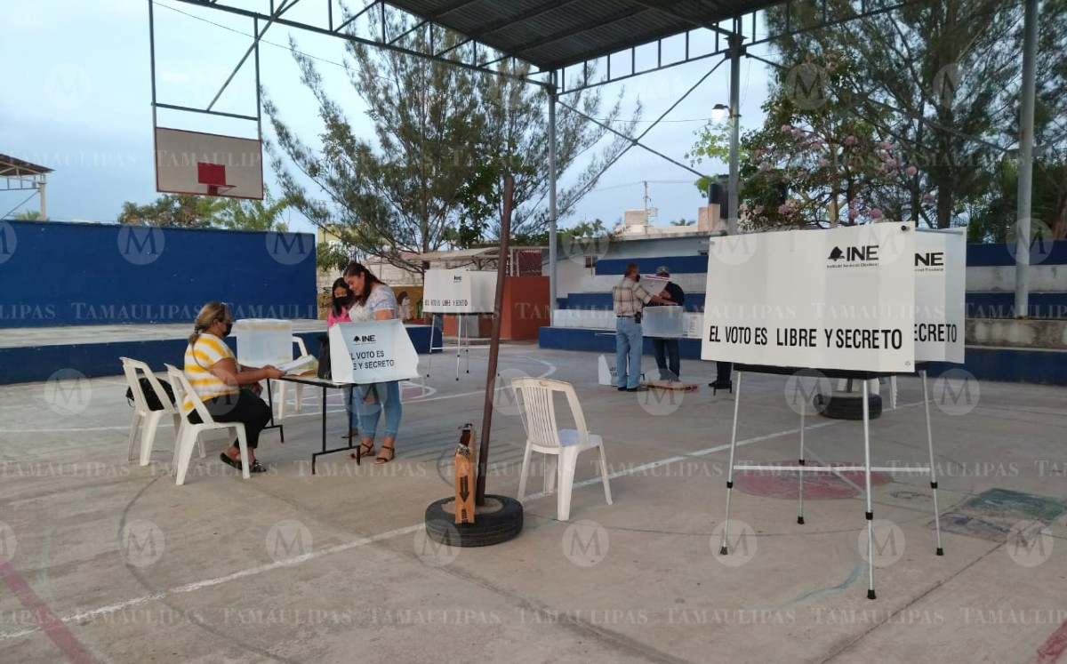 Casilla de la revocación de mandato en Tamaulipas
