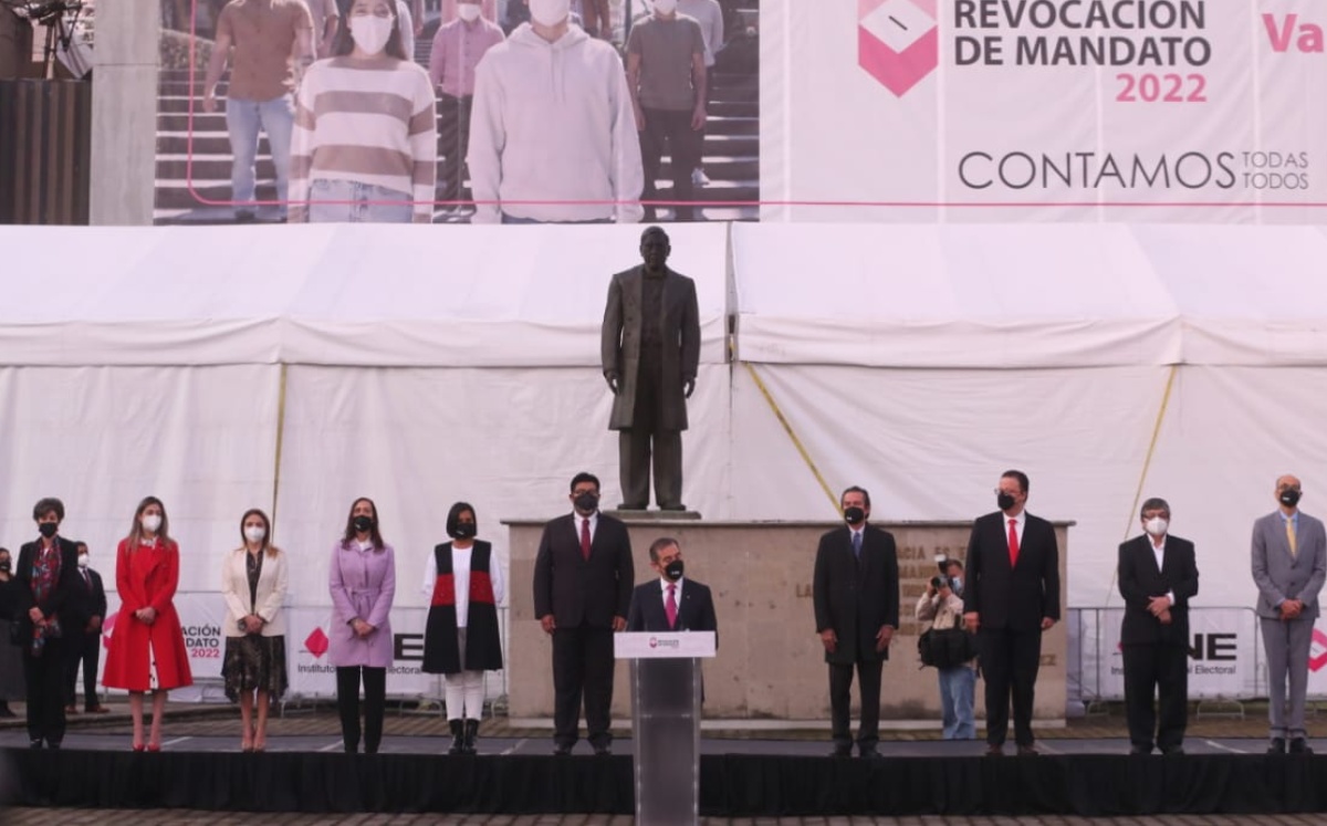 El consejero presidente del INE manifestó que pese a los reiterados intentos de boicotear este ejercicio representa un éxito. Foto: Javier Ríos