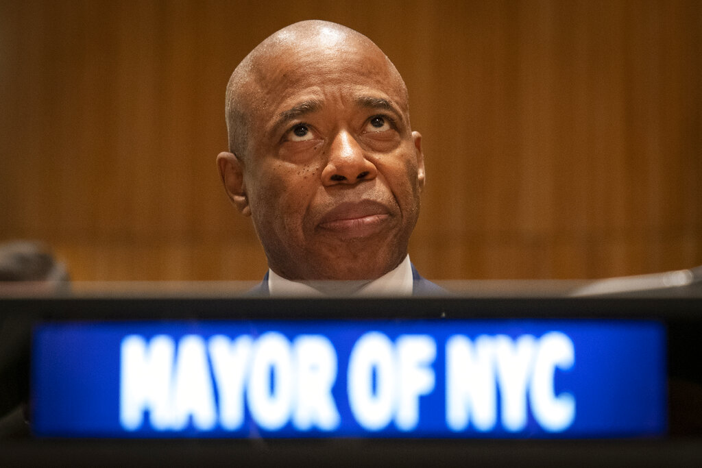 Eric Adams, alcalde de Nueva York. (AP)