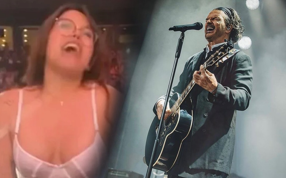 Fan de Ricardo Arjona se desviste en medio de concierto