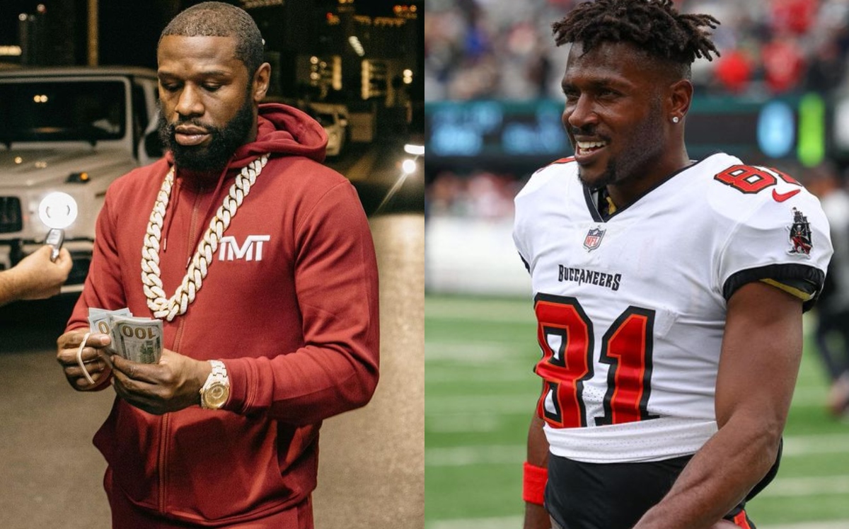 Floyd Mayweather ofrece millonaria cifra a equipo de la NFL que firme a Antonio Brown (Instagram @floydmayweather/Reuters)