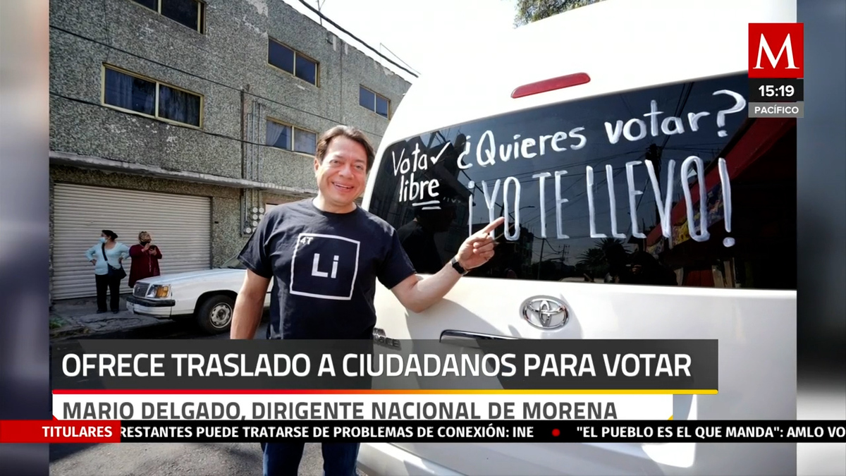 Mario Delgado ofrece 'aventón' a ciudadanos para votar en consulta de revocación