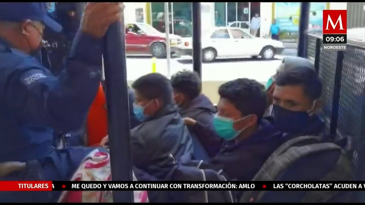 Aseguran 23 migrantes en central camionera en Oaxaca