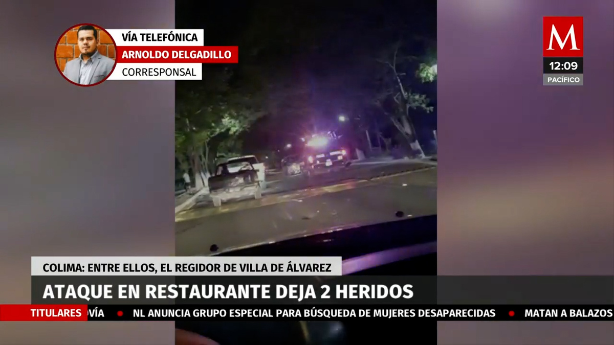 Ataque armado en restaurante deja dos personas heridas, Colima