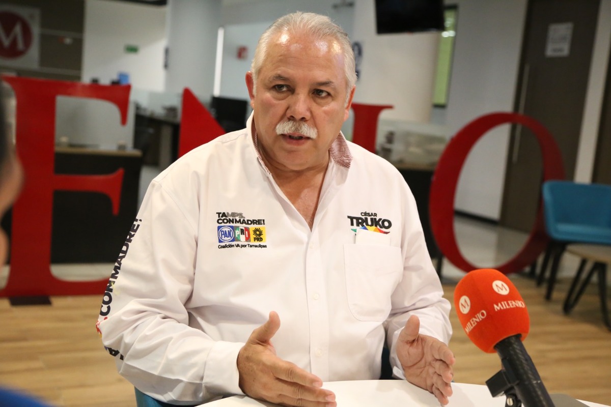 César Verástegui Ostos, candidato del PAN a gobernador de Tamaulipas. (Foto: Pedro Elizalde)