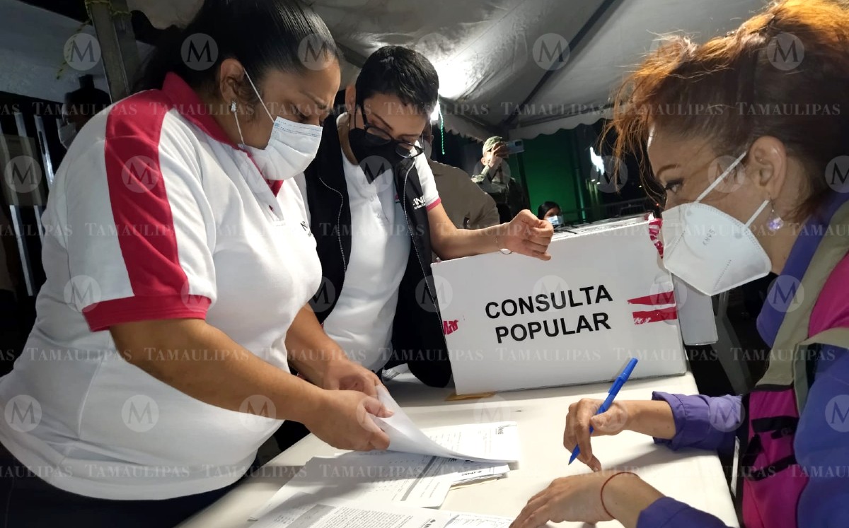 Consulta de revocación de mandato en Tamaulipas. (Pablo Reyes)
