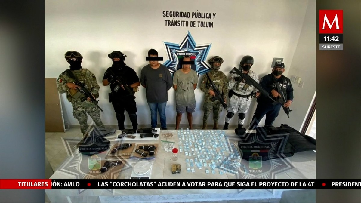 En Quintana Roo, capturan a presuntos narcomenudistas