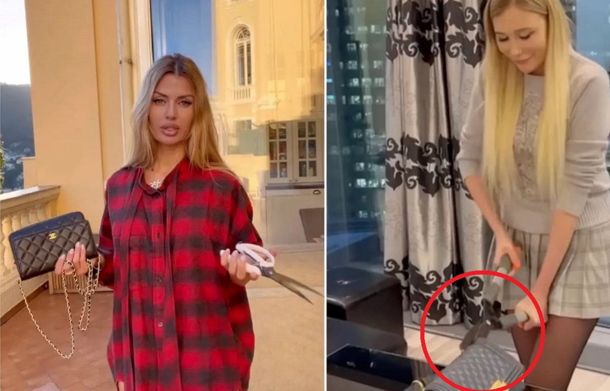 Influencers rusas cortan sus bolsas Chanel en protesta contra la casa de lujo