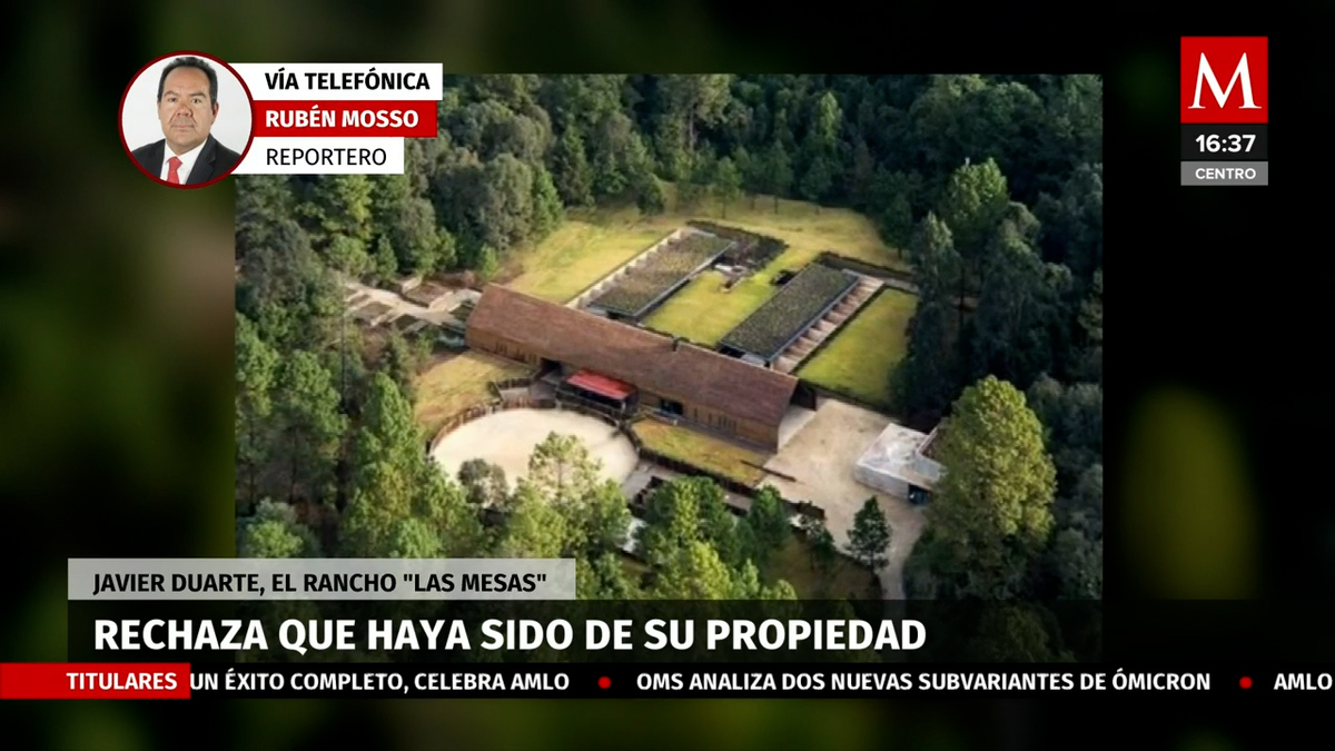 Javier Duarte rechaza que rancho Las Mesas haya sido de su propiedad