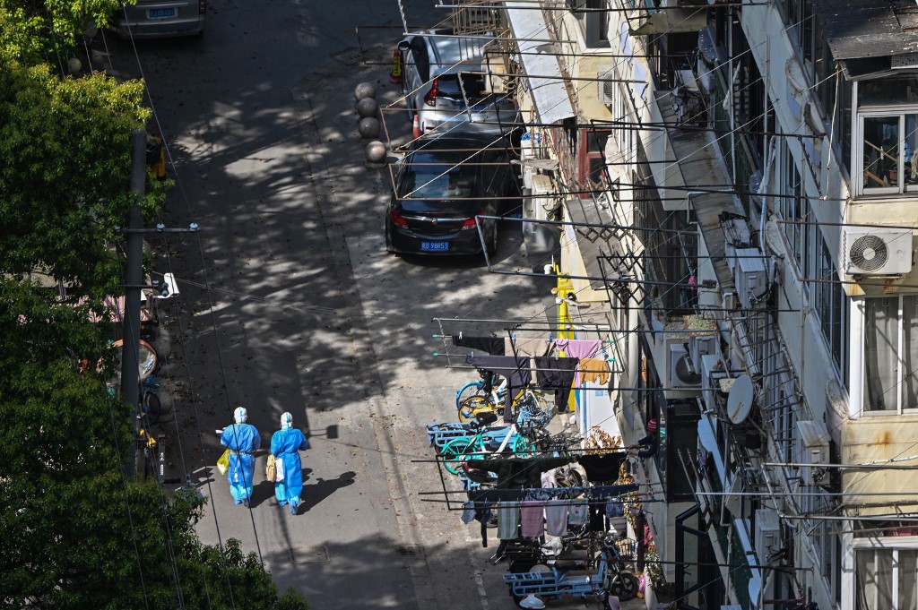 La pandemia de covid-19 se extendió con un gran brote en Shanghai. (AP)