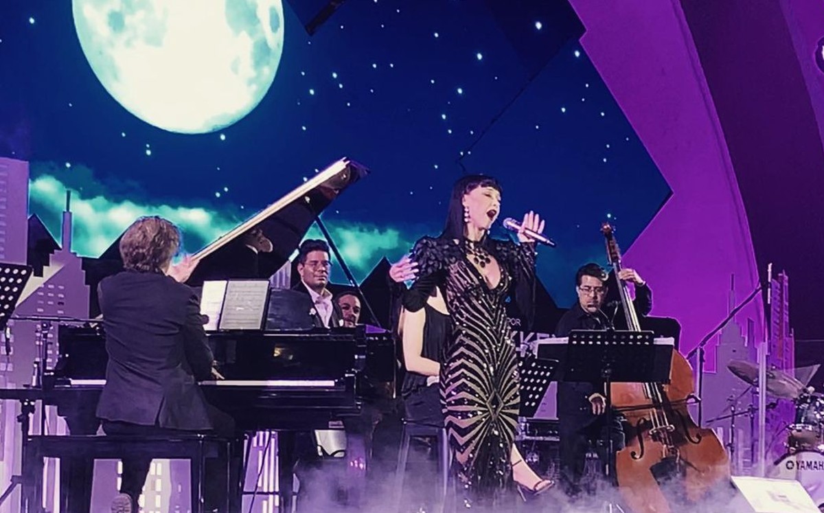 Susana Zabaleta durante el evento. (Instagram)