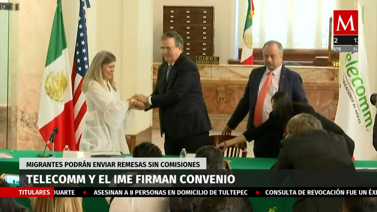 Telecomm y el IME firman convenio; migrantes podrán enviar remesas