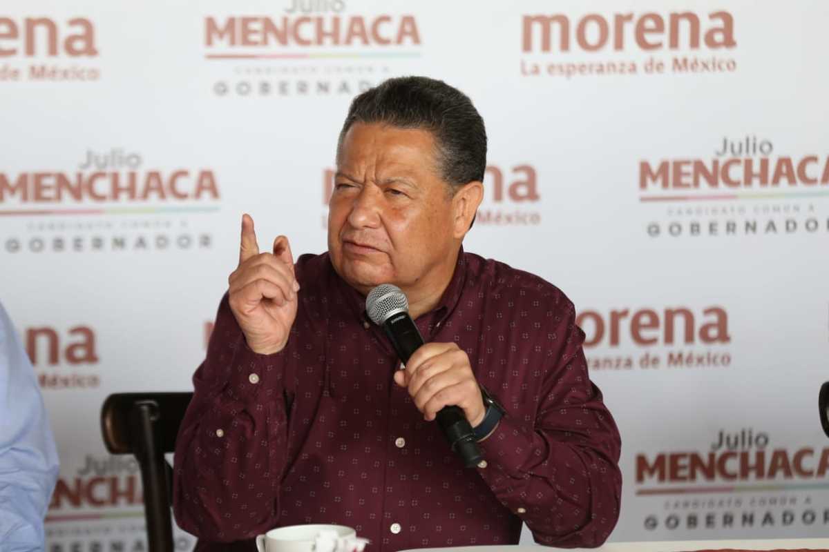 Julio Menchaca, candidato de la coalición “Juntos Hacemos Historia” en Hidalgo  (Jorge Sánchez)