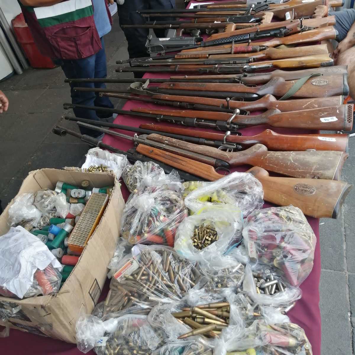 Las armas son canjeadas por el gobierno de la Ciudad de México.