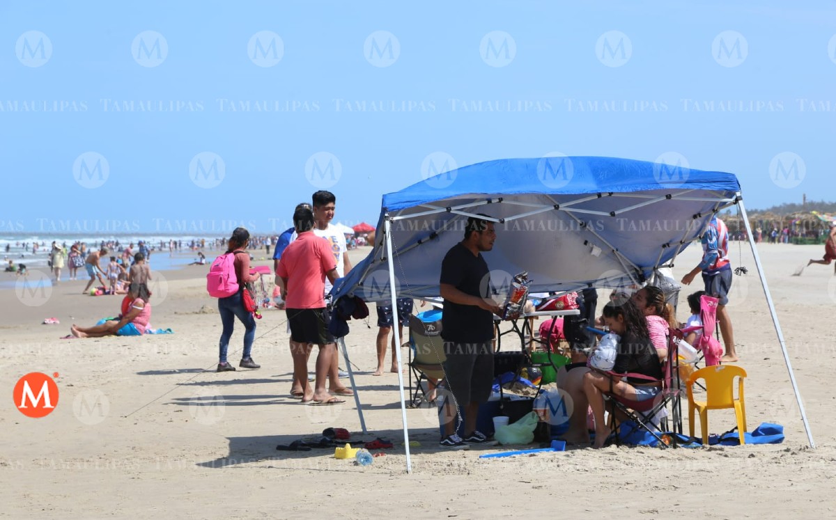 Playa Miramar durante Semana Santa. (Yazmín Sánchez)