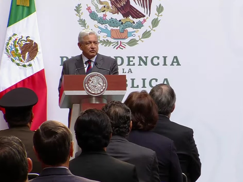 El presidente Andrés Manuel López Obrador ofreció un mensaje por los cien días de su cuarto año de gobierno. | Captura