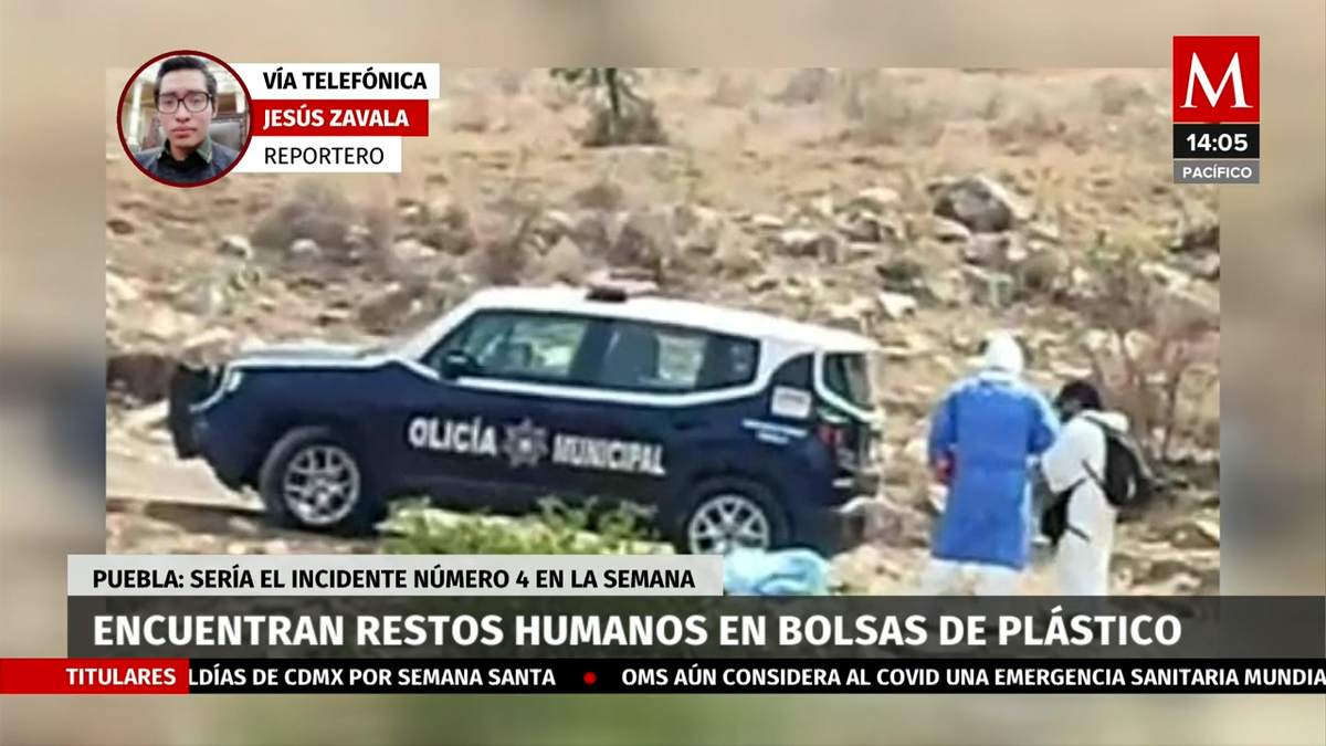 Encuentran restos humanos en Puebla; es el cuarto en la semana