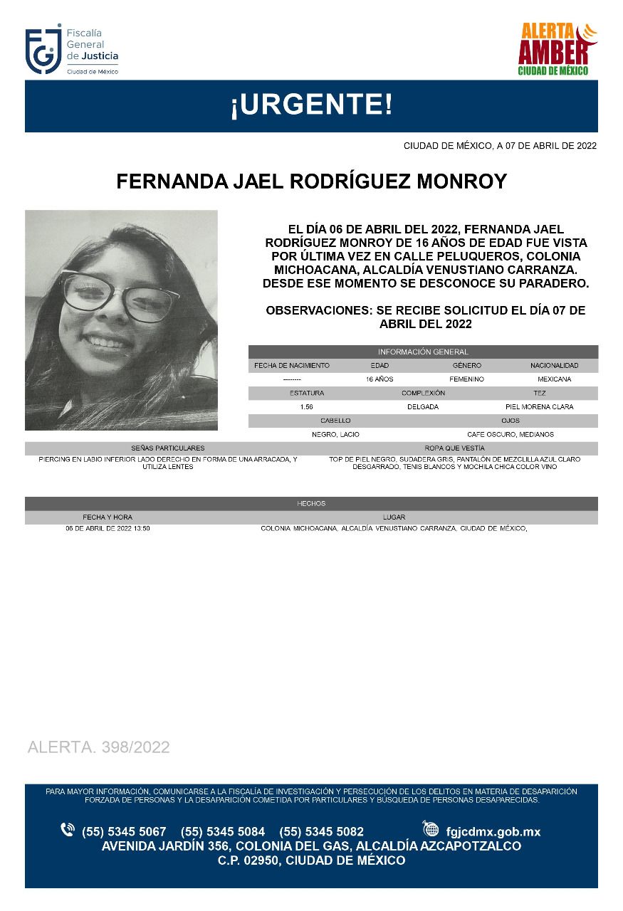 Fernanda Jael ya fue localizada con vida | Especial