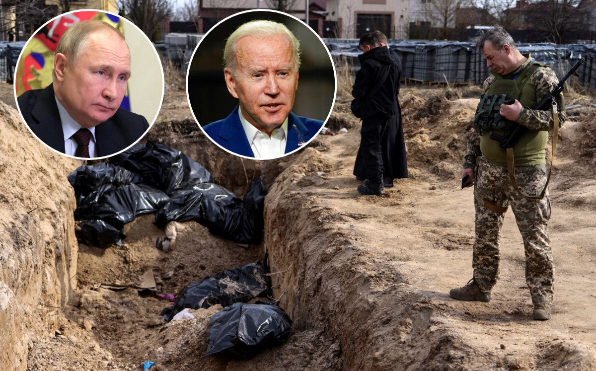 Joe Biden ha reiterado sus acusaciones contra Vladimir Putin desde el inicio del aguerra en Ucrania. (AFP)