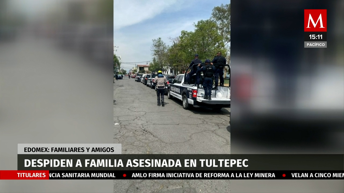 Sepultan a integrantes de la familia asesinada en Tultepec, Edomex