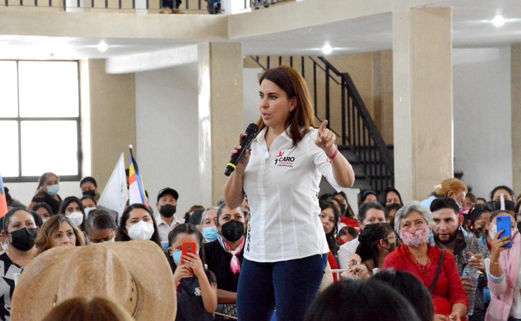 Carolina Viggiano, candidata de Va por Hidalgo. (Cortesía)