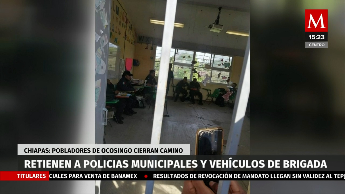 En Chiapas retienen a policias municipales