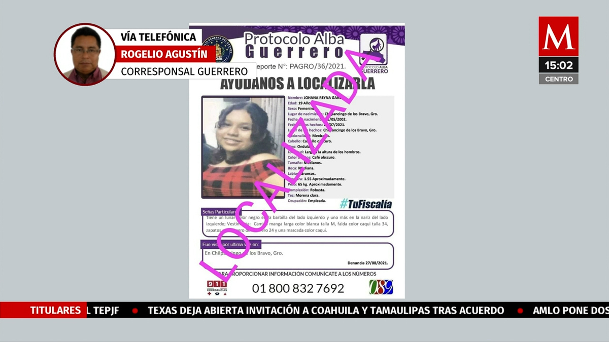 Localizan a joven desaparecida en Cuernavaca