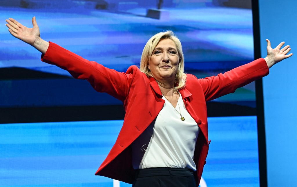 Marine Le Pen, candida de Renovación Nacional a la presidencia de Francia. (AFP)