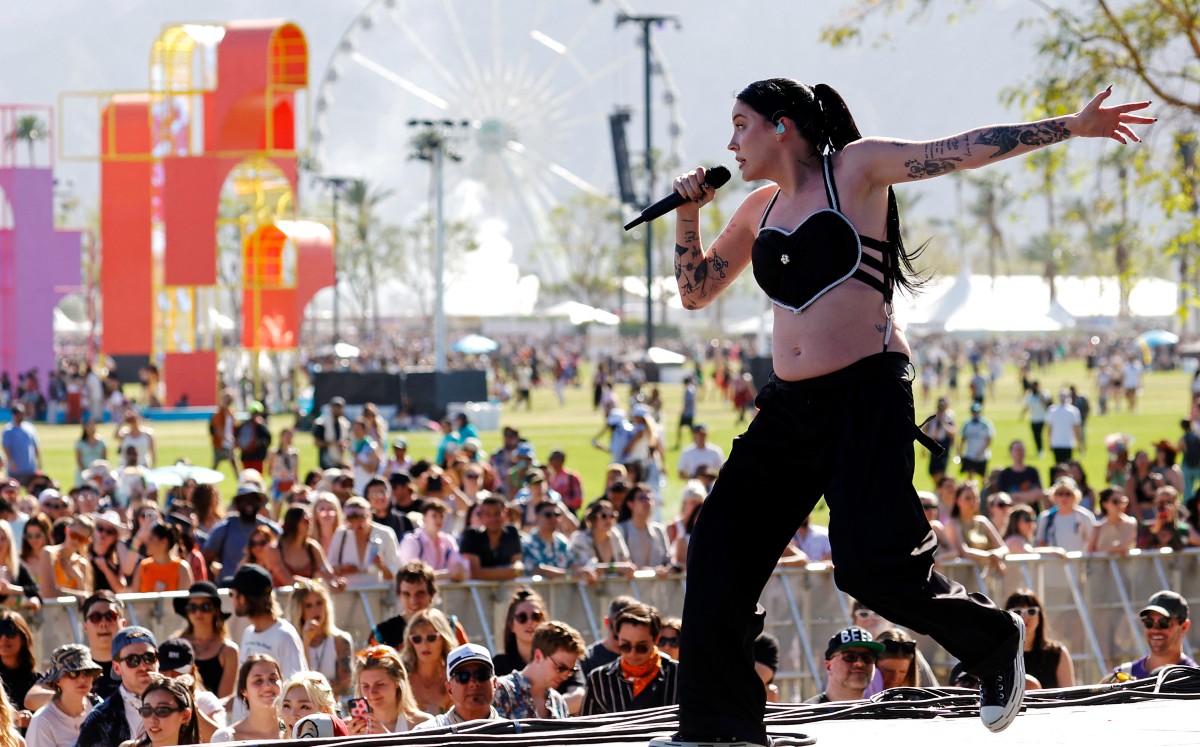 Bishop Briggs en el festival. (AFP)