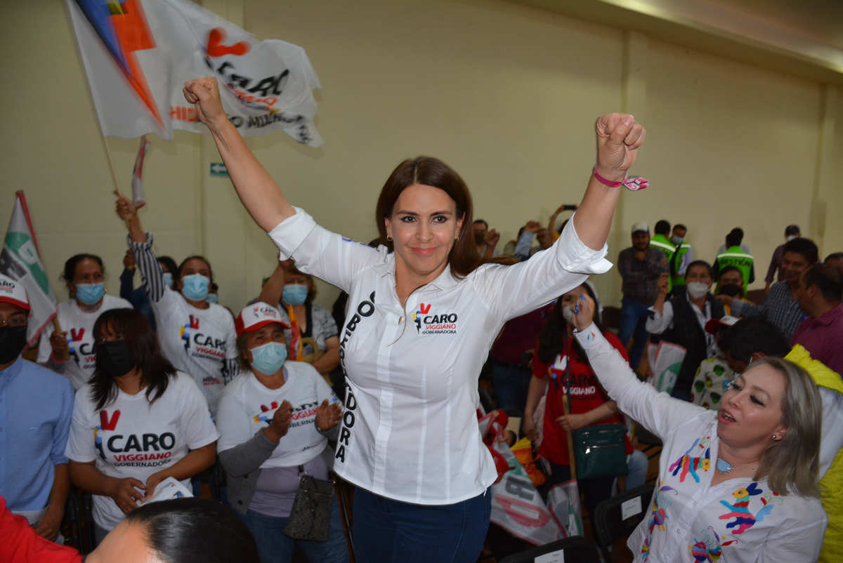 Campaña electoral de Carolina Viggiano en Atotonilco el Grande (Cortesía)