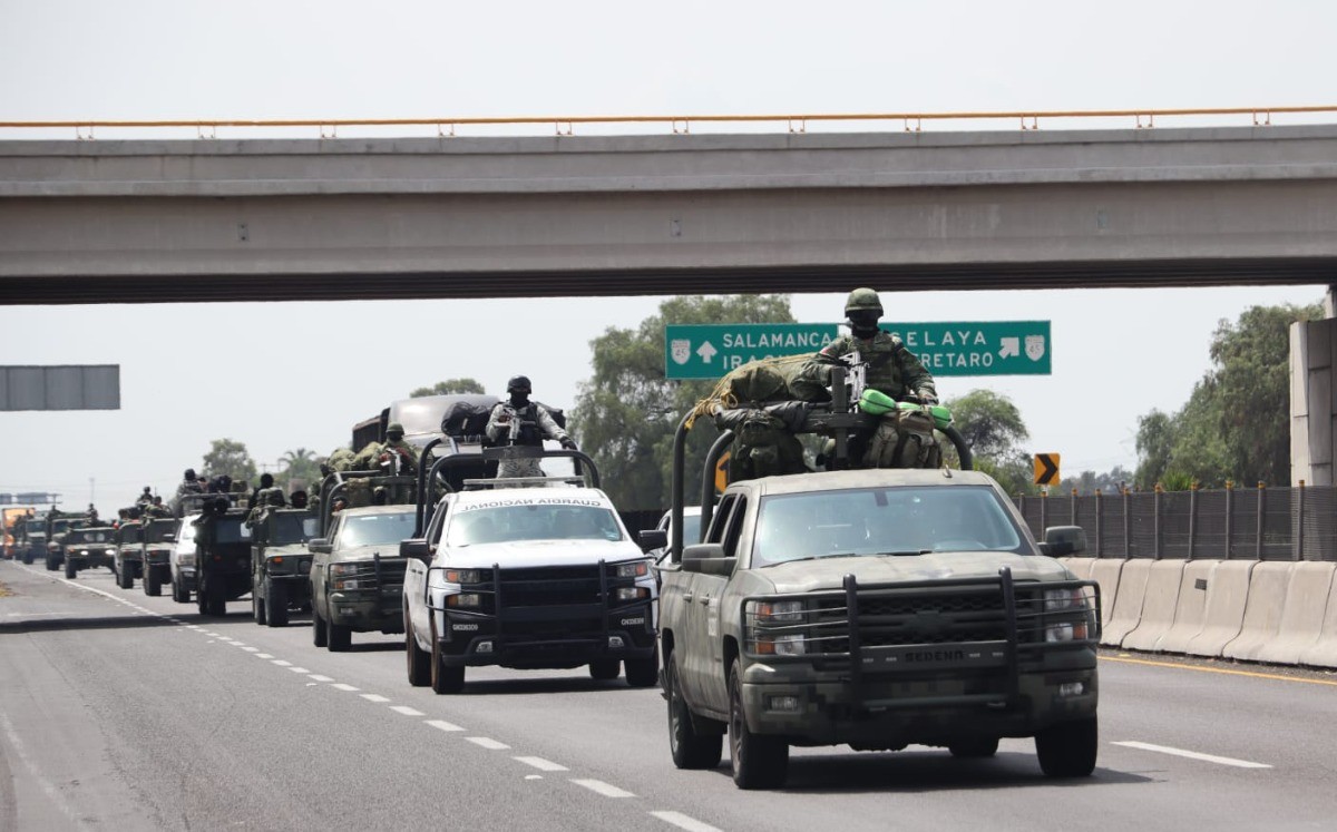 Este 2022 han sido enviados a Guanajuato poco más de 4 mil 200 elementos principalmente del Ejército Mexicano / Foto: Especial