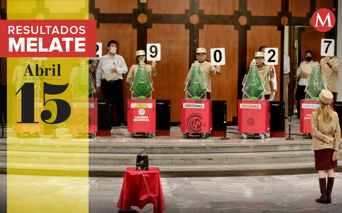 Sorteo del Melate del 15 de abril de 2022. (AP)